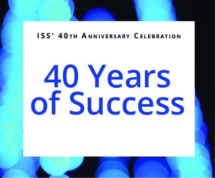 article cover for ISS' 40th anniversary celebration